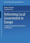 Reforming Local Government in Europe