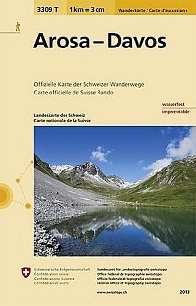 3309T Arosa - Davos Wanderkarte