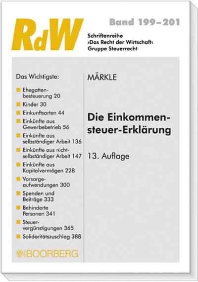 Die Einkommensteuer-Erklärung