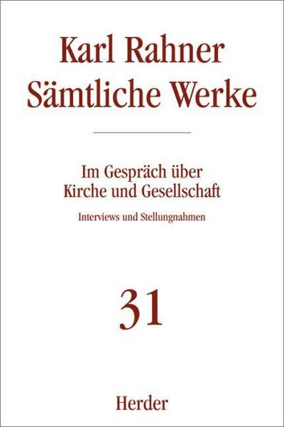 Karl Rahner Sämtliche Werke