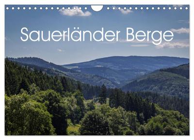 Sauerländer Berge (Wandkalender 2026 DIN A4 quer), CALVENDO Monatskalender