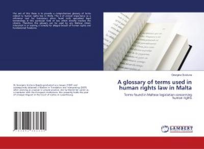 A glossary of terms used in human rights law in Malta