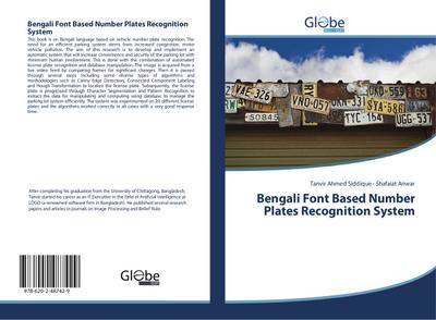 Bengali Font Based Number Plates Recognition System