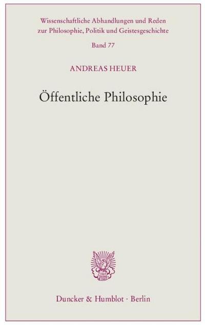 Öffentliche Philosophie.