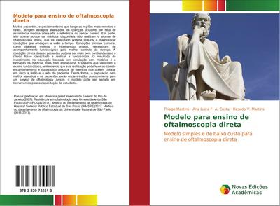 Modelo para ensino de oftalmoscopia direta