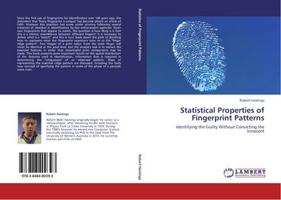 Statistical Properties of Fingerprint Patterns