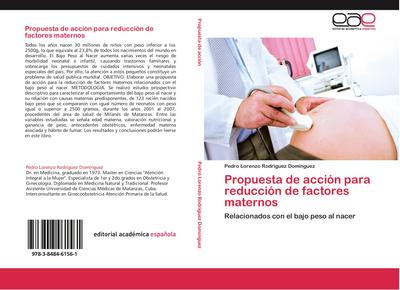 Propuesta de acción para reducción de factores maternos