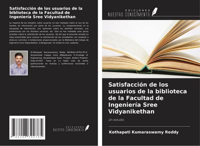 Satisfacción de los usuarios de la biblioteca de la Facultad de Ingeniería Sree Vidyanikethan