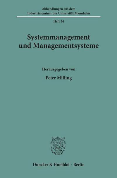 Systemmanagement und Managementsysteme.