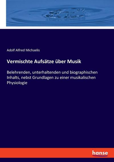 Vermischte Aufsätze über Musik