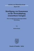 Beteiligung von Kommunen an der Wertschöpfung erne