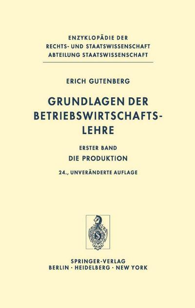 Grundlagen der Betriebswirtschaftslehre