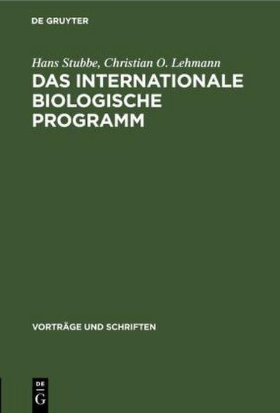 Das internationale biologische Programm