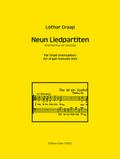 9 Liedpartitenfür Orgel (manualiter)