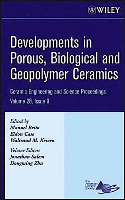 Developments in Porous, Biological and Geopolymer Ceramics, Volume 28, Issue 9