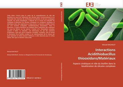 Interactions Acidithiobacillus thiooxidans/Matériaux