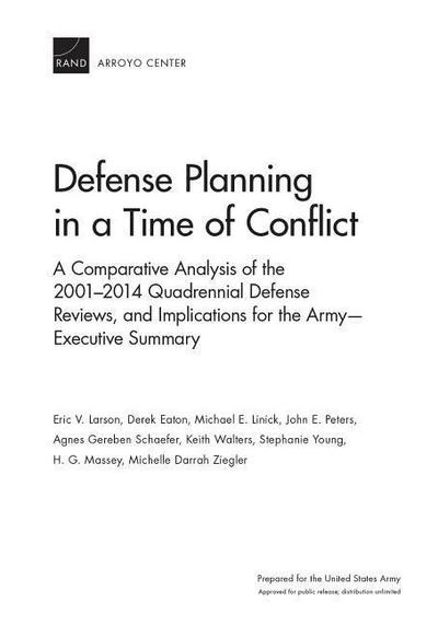 Defense Planning in a Time of Conflict