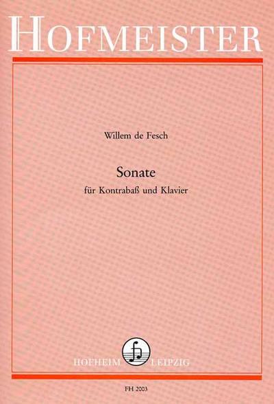 Sonate e-Moll (mit Fassung in d-Moll)für Kontrabass und Klavier