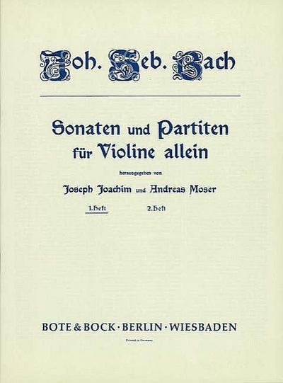 Sonaten und Partiten Band 1für Violine