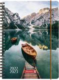 BRUNNEN 1072155183  Wochenkalender  Schülerkalender  2022/2023  "Lake"  2 Seiten = 1 Woche  Blattgröße 14,8 x 21 cm  A5  PP-Einband