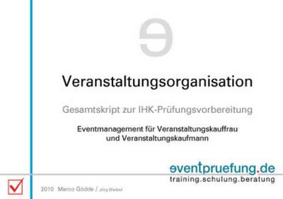 Fachskripte Veranstaltungskaufmann/-frau IHK Veranstaltungsorganisation