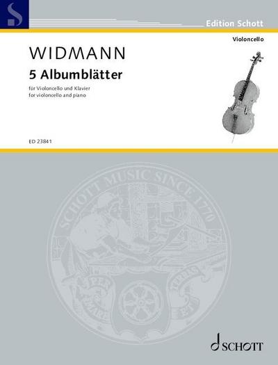 5 Albumblätter