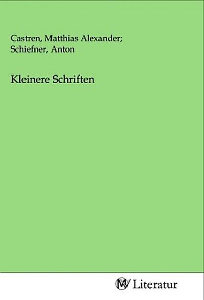 Kleinere Schriften