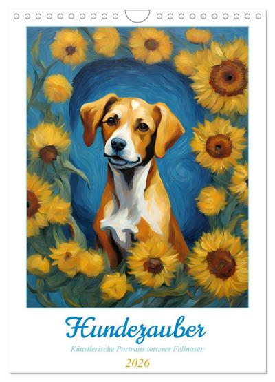 Hundezauber (Wandkalender 2026 DIN A4 hoch), CALVENDO Monatskalender