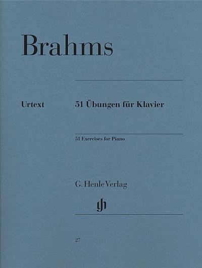 Brahms, Johannes - 51 Exercises for Piano