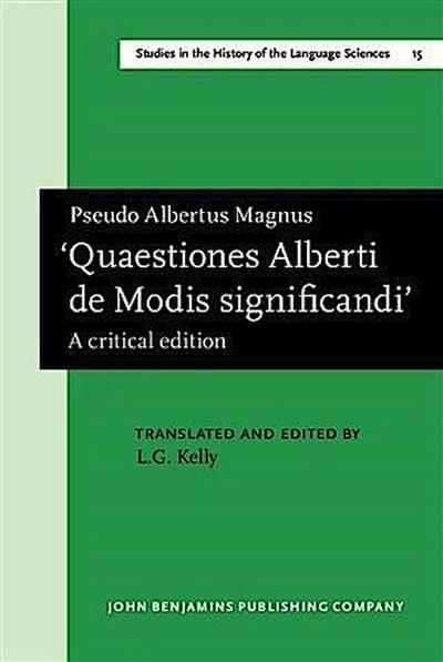 ’Quaestiones Alberti de Modis significandi.’