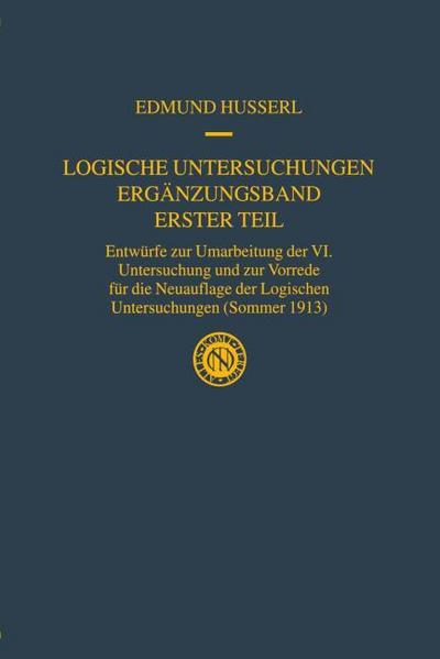 Logische Untersuchungen - Ergänzungsband 1