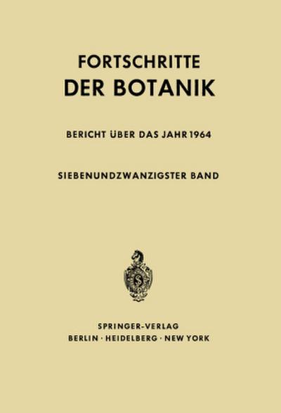 Fortschritte der Botanik