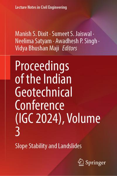 Proceedings of the Indian Geotechnical Conference (IGC 2024), Volume 3