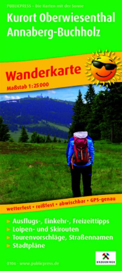 Publicpress Wanderkarte Kurort Oberwiesenthal, Annaberg-Buchholz 1:25.000