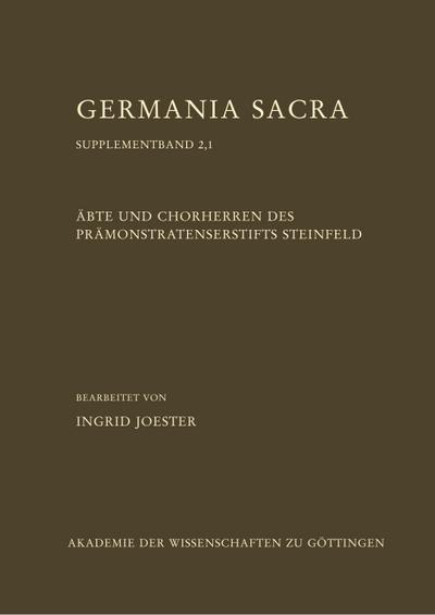 Äbte und Chorherren des Prämonstratenserstifts Steinfeld, Teil 1