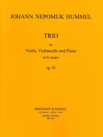 Klaviertrio G-Dur op.35für Violine, Violoncello und Klavier