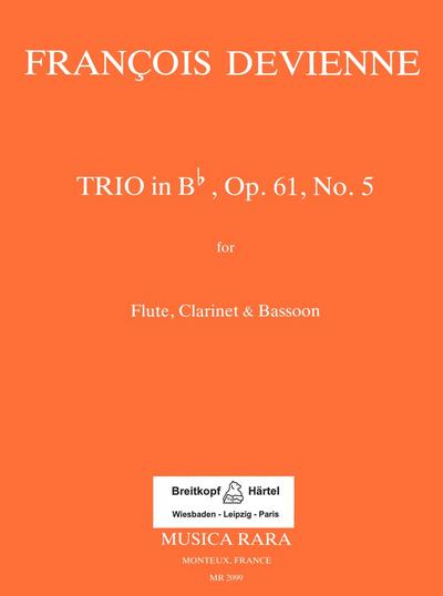 Trio B-Dur op.61,5für Flöte, Klarinette und Fagott