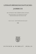 Literaturwissenschaftliches Jahrbuch