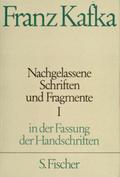 Nachgelassene Schriften und Fragmente I