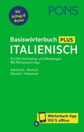 PONS Basiswörterbuch Plus Italienisch: 50.000 Stichwörter und Wendungen. Mit Wörterbuch-App. Italienisch – Deutsch / Deutsch – Italienisch