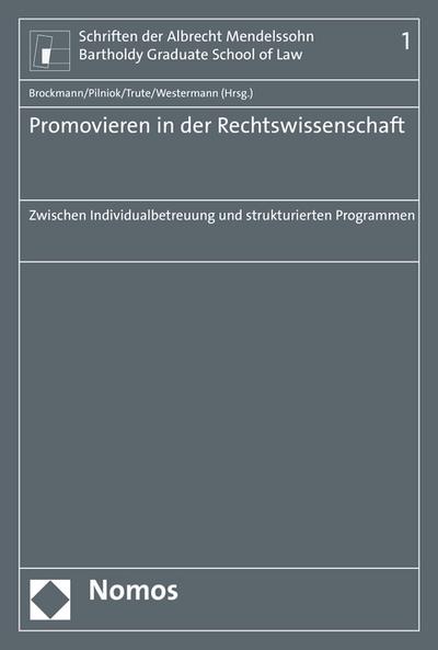 Promovieren in der Rechtswissenschaft