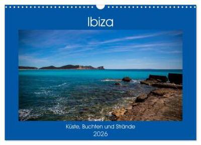 Ibiza Küste, Buchten und Strände (Wandkalender 2026 DIN A3 quer), CALVENDO Monatskalender