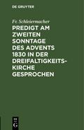 Predigt am zweiten Sonntage des Advents 1830 in de