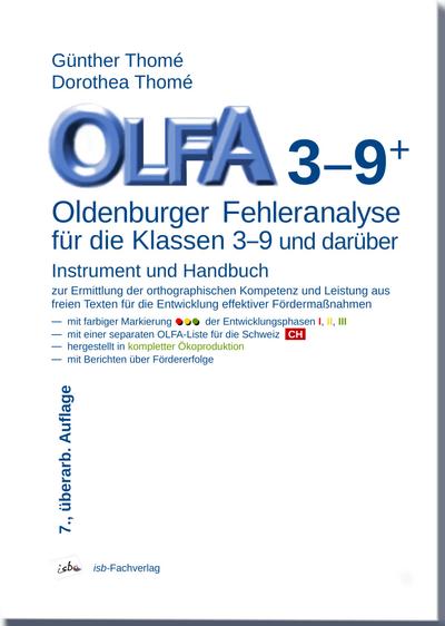 OLFA 3-9: Oldenburger Fehleranalyse für die Klassen 3-9