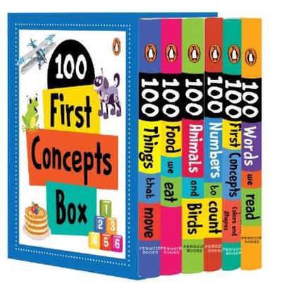 My First 100 Concept Board Book (6 Books Boxset)