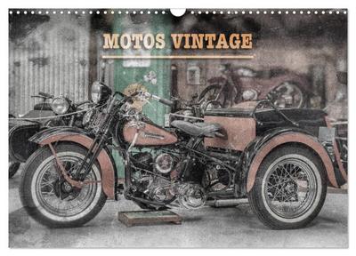 MOTOS VINTAGE (Calendrier mural 2026 DIN A3 vertical), CALVENDO calendrier mensuel