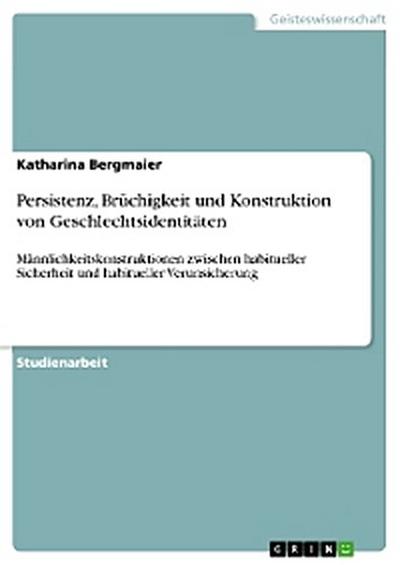 Persistenz, Brüchigkeit und Konstruktion von Geschlechtsidentitäten