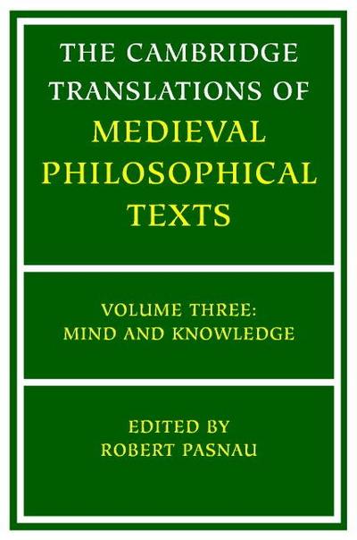 The Cambridge Translations of Medieval Philosophical Texts