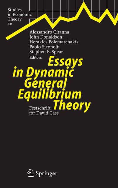 Essays in Dynamic General Equilibrium Theory