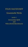 Felix Hausdorff - Gesammelte Werke Band 5